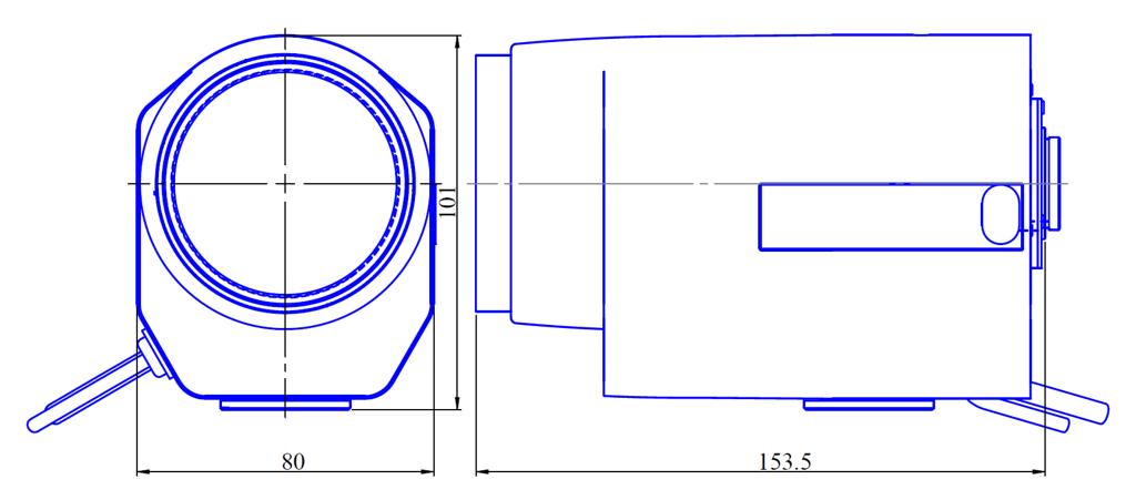 Goyo Optical GAZ10220M technical drawing