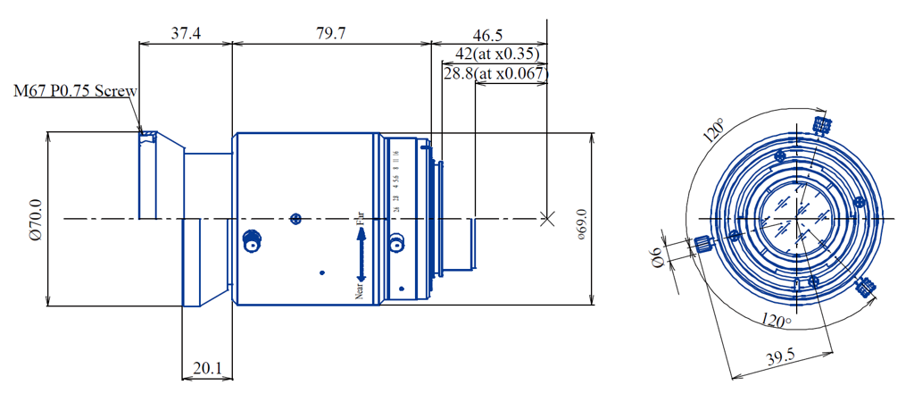 Goyo Optical GLS5526F technical drawing